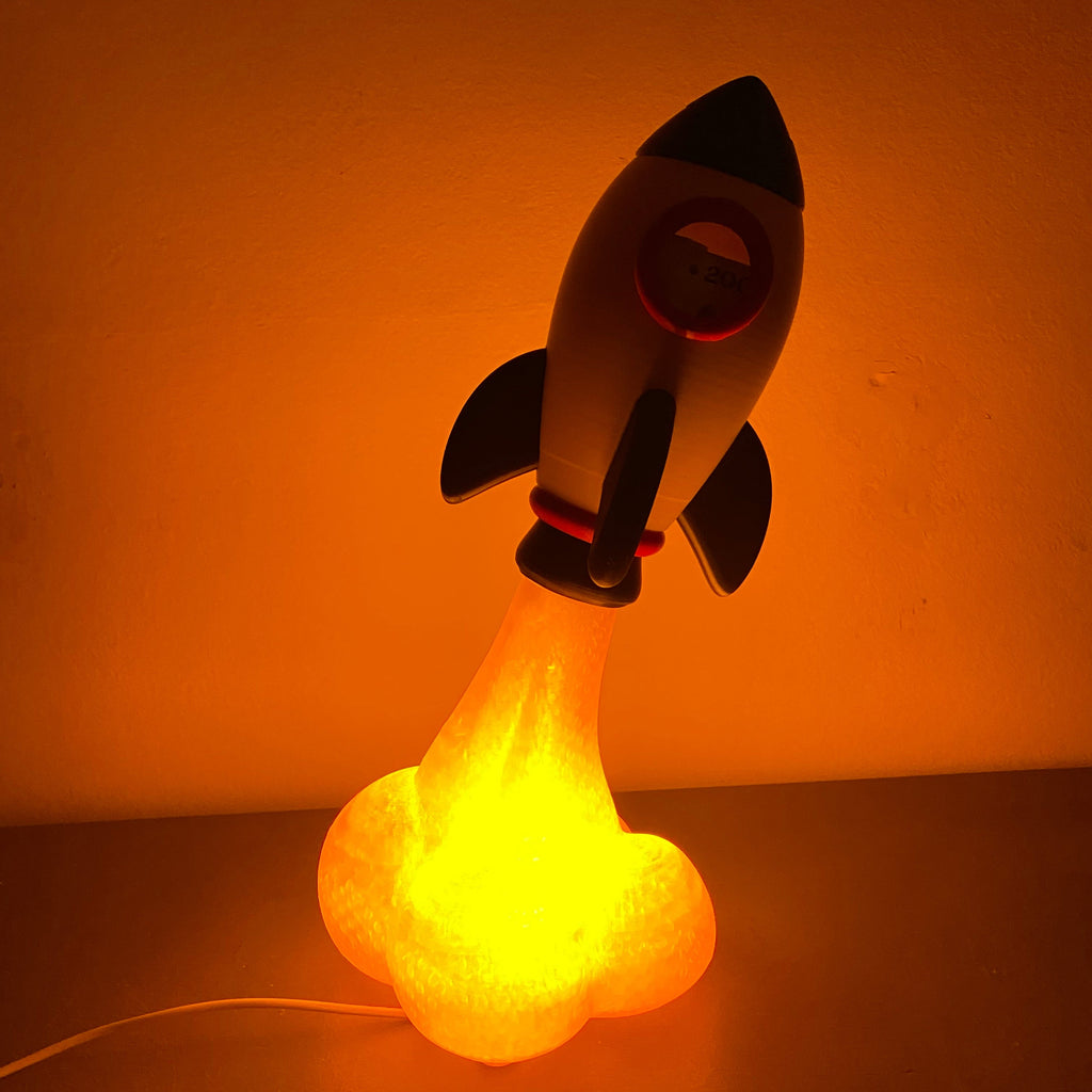 Lámpara y Alcancía Cohete